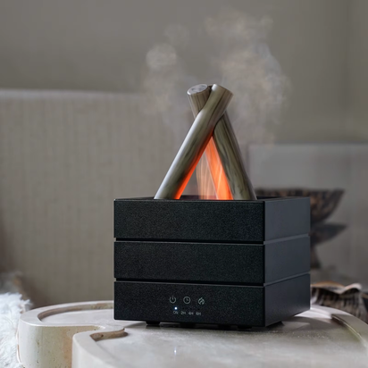 Transform Your Space with the 280Ml Flame Aroma Diffuser - USB Air Humidifier with Colorful Atmosphere Light and Remote Control