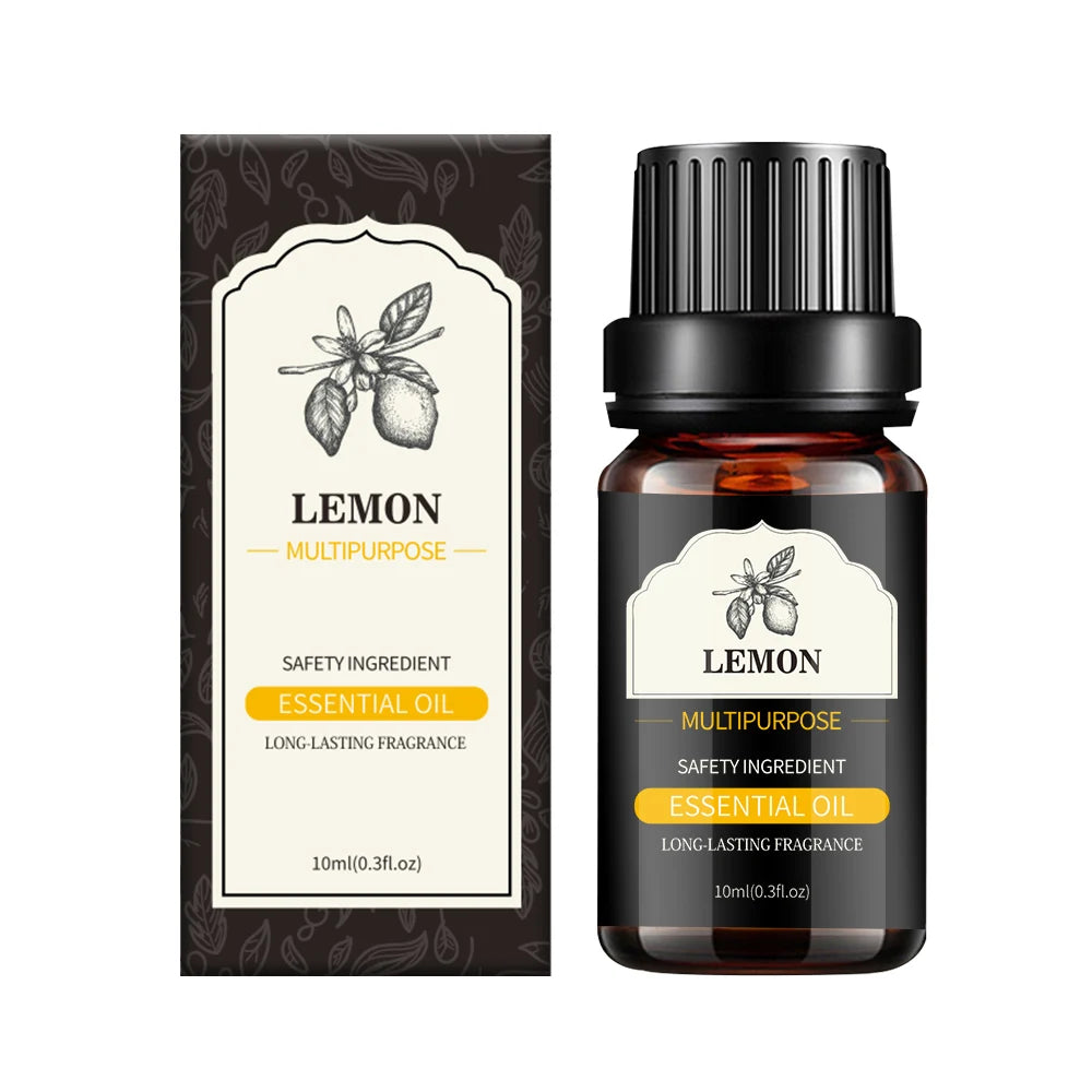 10Ml/0.3Fl.Oz Single Bottle of Plant Essential Oil Face and Body Skin Care Essential Oil Massage Essence Oil