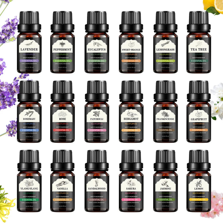10Ml/0.3Fl.Oz Single Bottle of Plant Essential Oil Face and Body Skin Care Essential Oil Massage Essence Oil