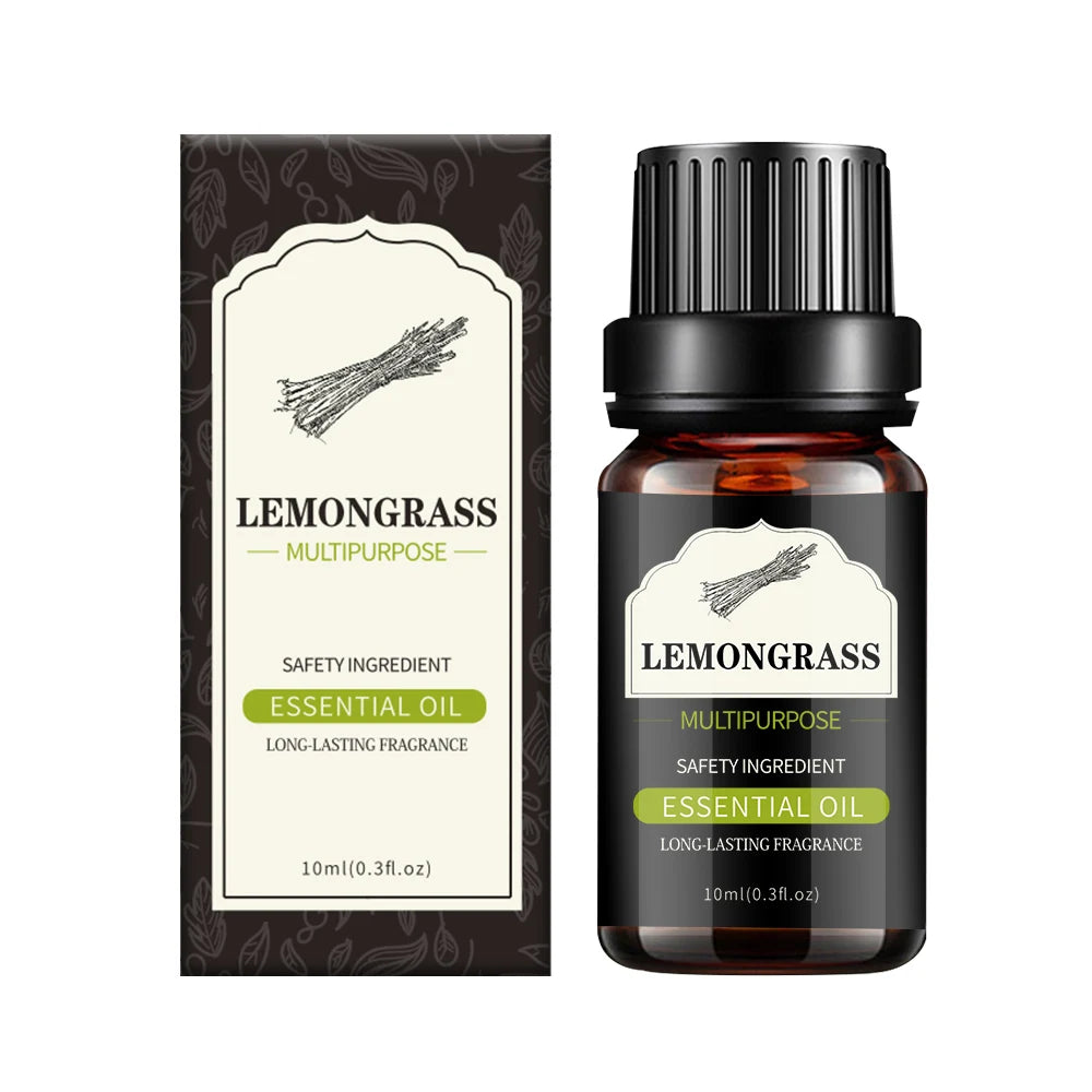 10Ml/0.3Fl.Oz Single Bottle of Plant Essential Oil Face and Body Skin Care Essential Oil Massage Essence Oil