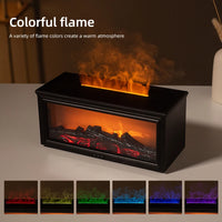 Transform Your Space with the 7-Color Mini Flame Essential Oil Diffuser - Aromatherapy Humidifier for a Relaxing Atmosphere